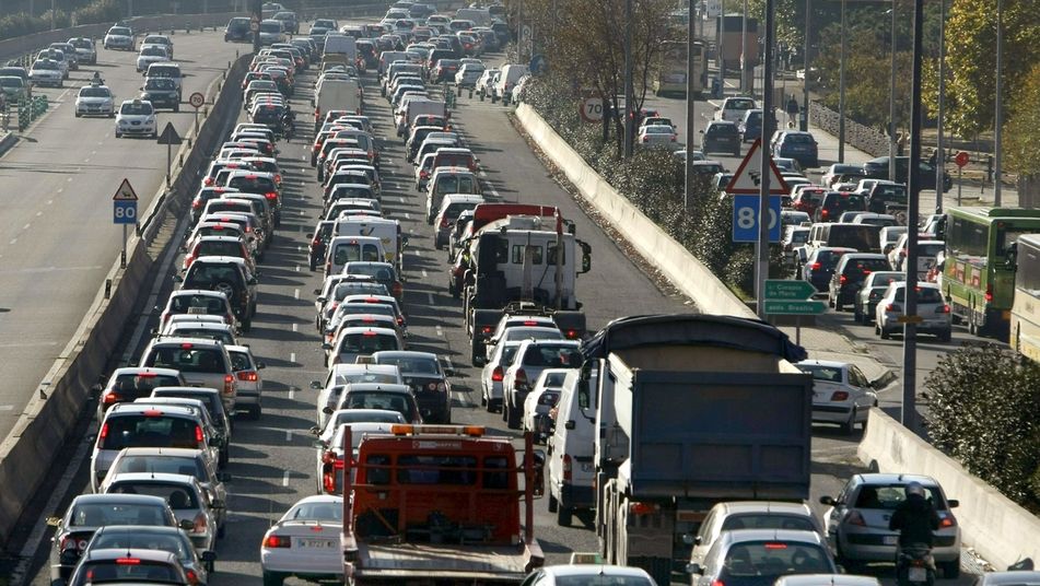 Atasco en el tránsito